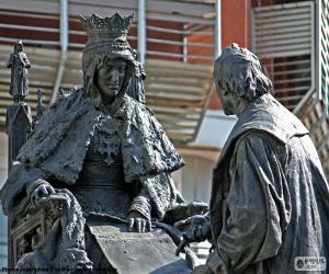 yapboz Isabel la Católica ve Kristof Kolomb